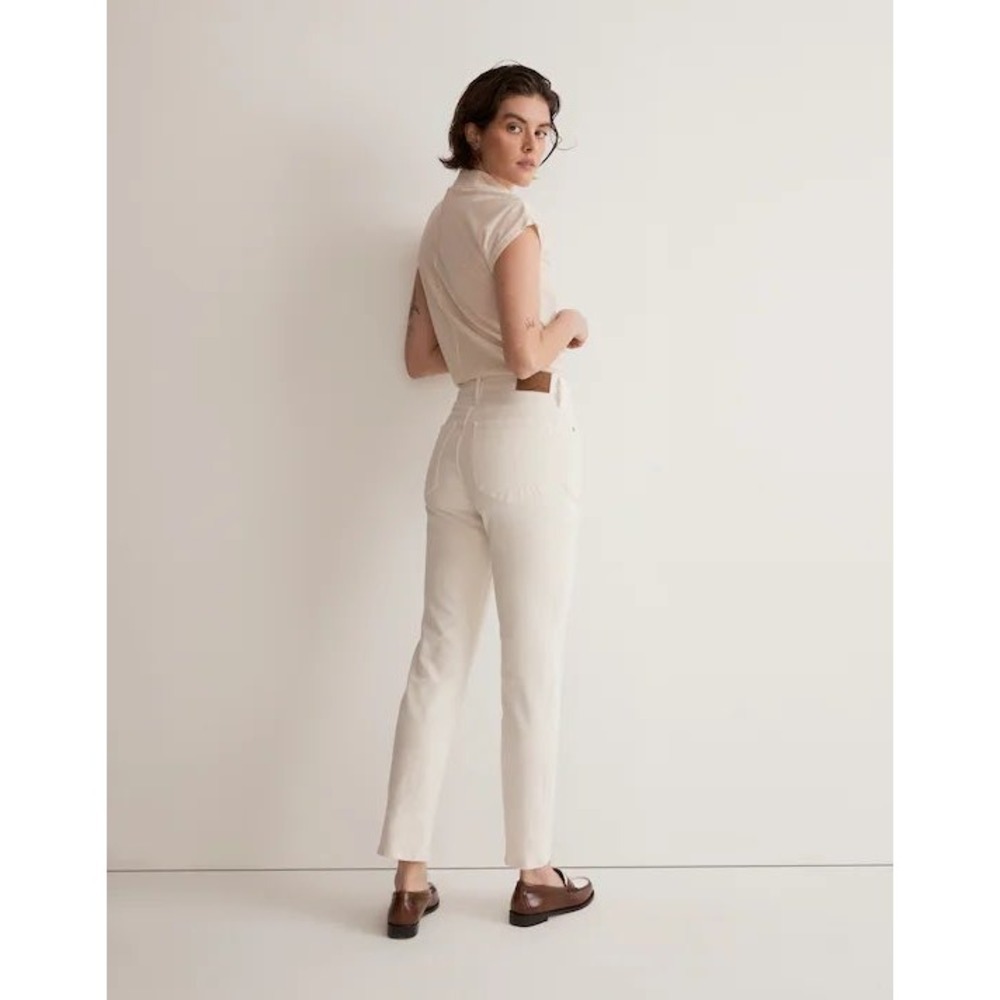 Madewell Mid-Rise Perfect Vintage Jean in Vintage Canvas Off-White Denim NWT 26